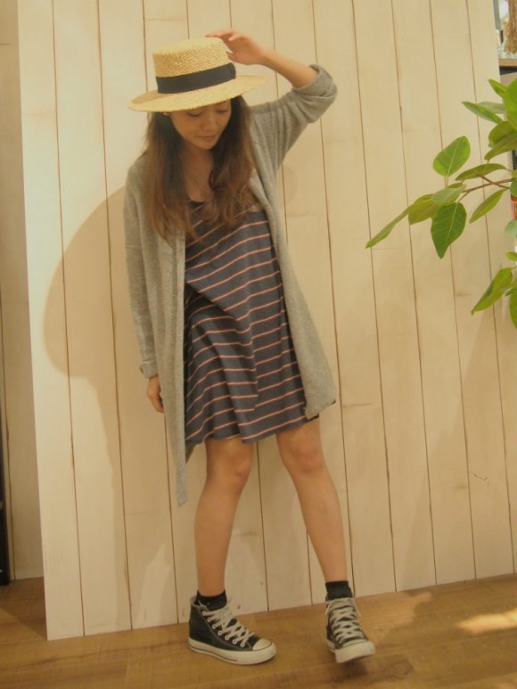 再入荷！Ungrid ボーダーロングタンクワンピース | Trend Fashion Net | Trend Fashion Net